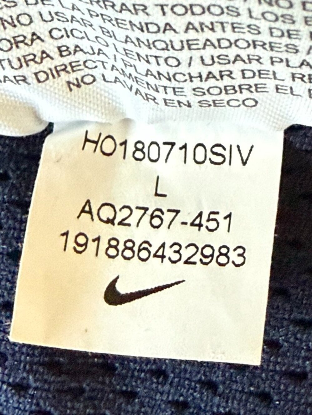 Nike Mens L Full Zip Sherpa Jacket Blue Fleece AQ2767-451 Windrunner Coat Hoodie - Picture 11 of 11